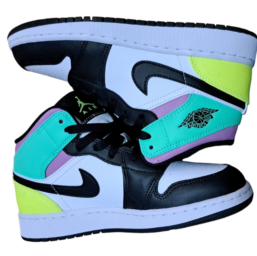 SOLD -  Nike Air Jordan 1 Mid GS Pastel Multi-Color Sneakers